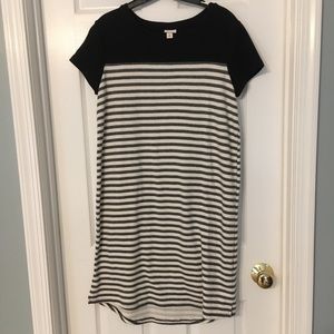 Striped T-shirt dress